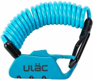 ULAC 自転車 鍵 ワイヤーロック ダイヤル チェーンロック ベビーカー バイク サドルロック 軽量 携帯便利 盗難防止 長さ1
