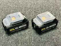 1円〜デジタル残量表示(10%-100%) 2個セット マキタ互換 18V 6.0Ah バッテリー PSE取得済み_画像3