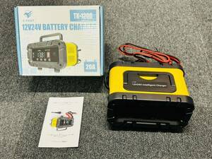 【送料無料】12V/20A 24V/10A バッテリー充電器 全自動バッテリーチャージャー 修復充電器 車/バイク/トラックなどに適用 日本語説明書