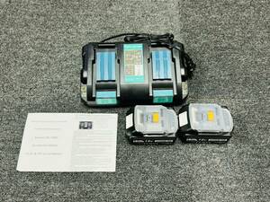 【送料無料】マキタ18v 充電器DC18RD+BL1860B 6.0Ah バッテリー 2個セット 互換 マキタ バッテリー 残量表示機能