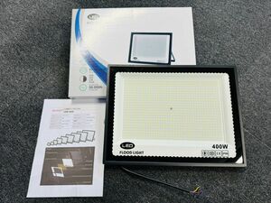 【送料無料】超高光度 LED投光器 400W 2個セット 広角120° 昼光色6000K 44000LM IP65 作業灯 駐車場灯 防水 屋外