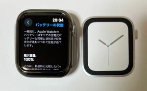 【美品】 Apple Watch Series 4 GPS+Cellular ステンレスモデル 44mm バッテリー容量100％