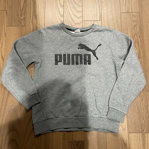【中古・まとめて取引OK】PUMA(プーマ) キッズ ロゴ スウェット サイズ150 グレー
