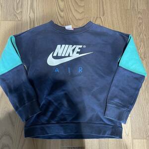 【中古・まとめて取引OK】NIKE(ナイキ) サイズM(140) ロゴ スウェット ネイビー