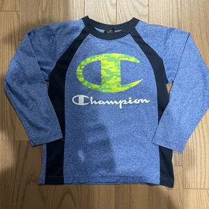 【中古・まとめて取引OK】CHAMPION(チャンピオン) ラグラン ロンT サイズ140 ブルー