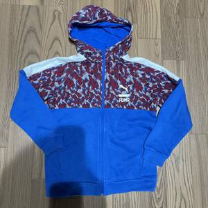 【中古・まとめて取引OK】PUMA(プーマ) パーカー ジップアップ サイズ160 ブルー