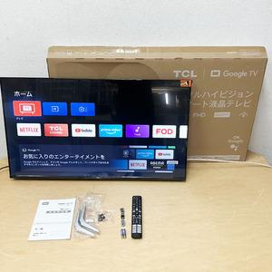 【中古・美品】TCL/ティーシーエル 40S5402 40V型 地上 BS CS デジタル 液晶 スマート テレビ Google TV搭載 2024年製 ●63692