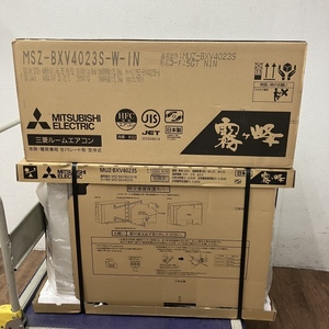 【未開封品/引取限定/配送別料金/ヤマトらくらく家財便A+B】三菱 4.0kW 14畳 ルームエアコン MSZ-BXV4023S 2023年製 単相200V ●63127