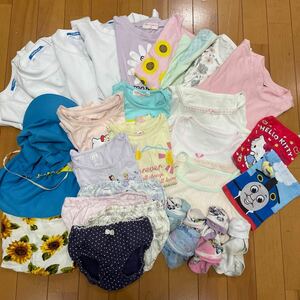 4 5 未使用品 体操シャツ 普段着Tシャツ 女の子 姉妹記名 詰め合わせ 段ボール 匿名発送