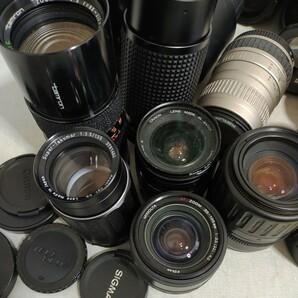 F062 レンズまとめ売り 色々 Canon SIGMA MINOLTA MACRO TAKUMAR カメラレンズの画像3
