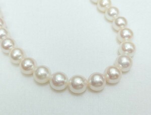 10.! Akoya pearl 9.5-10.0.SV necklace (LA-6884)