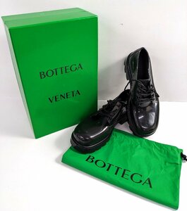 BOTTEGA VENETA ボッテガ ヴェネタ ラバー レースアップ レインシューズ ブラック 44《4322