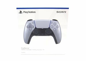 未使用品 PlayStation 5 PS5 DualSense ワイヤレスコントローラー スターリング シルバー ∠UR466