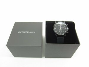 EMPORIO ARMANI エンポリオ アルマーニ AR1918 メンズ ブラック ウォッチ 腕時計 ∠UA10961