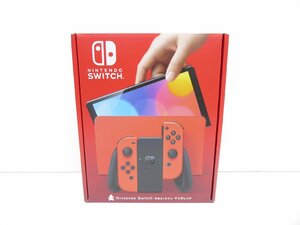 未使用品 ニンテンドースイッチ 有機ELモデル マリオレッド Nintendo Switch ゲーム機本体 △WE1562