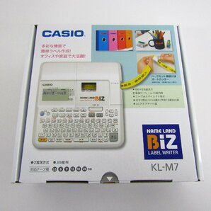 未使用 CASIO カシオ ラベルライター ネームランドBIZ KL-M7▽A9597の画像1