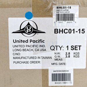 未使用 United Pacific BHC01-15 15インチ スチール ベビームーンハブキャップ ミラー仕上げ ホイールカバー《A1018の画像2