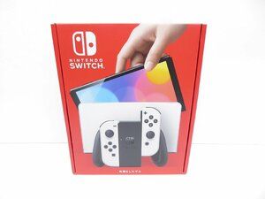 未使用品 Nintendo Switch 有機ELモデル Joy-Con(L)/(R) ホワイト ニンテンドースイッチ ゲーム機 △WE1602