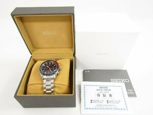 未使用 SEIKO セイコー SBDL097 クロノグラフ ソーラー 腕時計 ▼AC24977