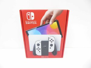 未使用品 Nintendo Switch 有機ELモデル Joy-Con(L)/(R) ホワイト ニンテンドースイッチ ゲーム機 △WE1642