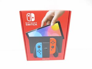 未使用品 Nintendo Switch 有機ELモデル Joy-Con(L) ネオンブルー/(R) ネオンレッド ニンテンドースイッチ ゲーム機 △WE1640