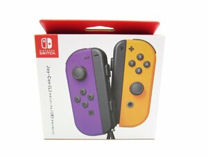 未使用品 Nintendo Switch スイッチ ジョイコン Joy-Con(L) ネオンパープル / (R) ネオンオレンジ ∠UR459