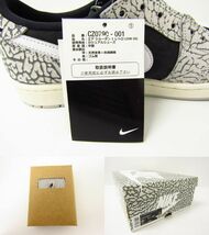 NIKEナイキ AIR JORDN 1 RETRO LOW OG / BLACK CEMENT / CZ0790-001 SIZE:27.5cm スニーカー 靴 ≡SH7319_画像10