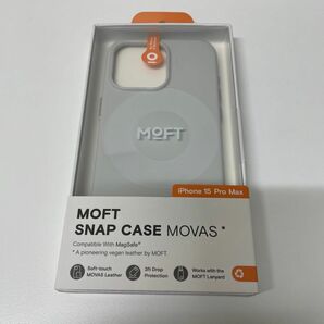 MOFT MOVASレザーケース ミスティーグレー iPhone 15 Pro Max