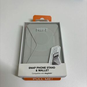 MOFT耐久強化版 Snap-On スマホスタンド カードケース ミスティーグレー