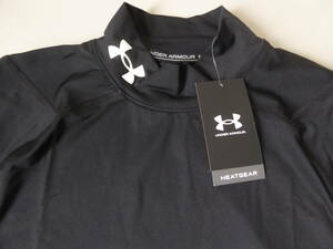 UNDER ARMOUR アンダーアーマー HEATGEAR ハイネック半袖コンプレッションシャツ　XL　黒　②