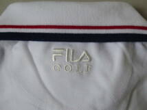 FILA GOLF フィラ ゴルフ UVCUT ストレッチ 半袖ポロシャツ　LL　白_画像5