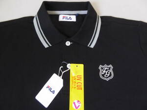 FILA GOLF filler Golf UVCUT стрейч рубашка-поло с коротким рукавом LL чёрный 