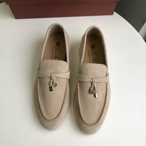 イタリア　ロロピアーナ Loro Piana パンプス 　羊革×レザー　レディーズ　シューズ　カジュアル　きつめ 35-41　サイズ選択可能