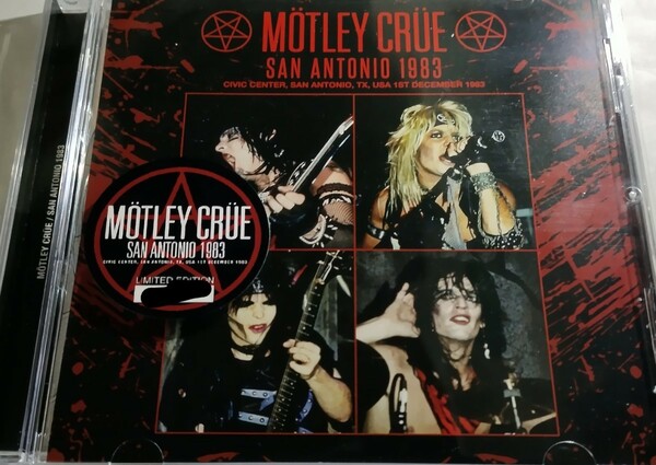 モトリー・クルー 1983年 Stereo SDB 特典付 Motley Crue Live At San Antonio,USA