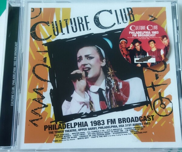 カルチャー・クラブ 1983年 Stereo SDB Culture Club Live At Philadelphia,USA