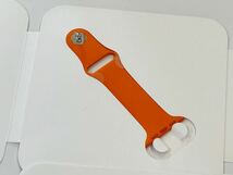 ☆未使用 即決 Apple Watch HERMES オレンジ スポーツバンド 41mm 40mm 38mm エルメス 純正 アップルウォッチ ラバーバンド S/M 923_画像2