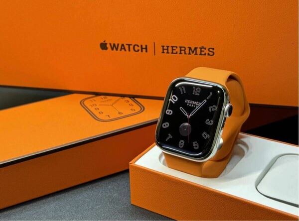 ②即決 Apple Watch HERMES アップルウォッチ エルメス GPS+Cellular シルバーステンレス 870