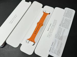 ☆未使用 即決 Apple Watch HERMES オレンジ スポーツバンド 41mm 40mm エルメス 純正 アップルウォッチ ラバーバンド S/M 827