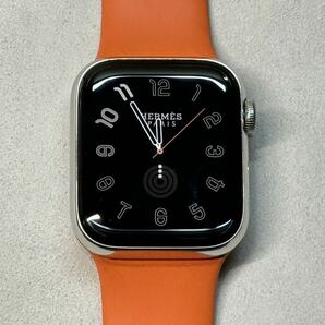 ☆即決 Apple watch エルメス オレンジバンド シリーズ5 アップルウォッチ HERMES Series5 40mm ステンレス GPS+Cellularモデル 879