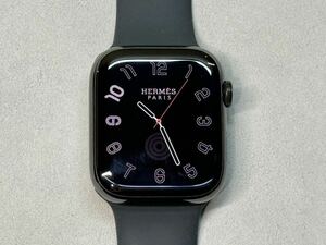 ☆即決 バッテリー95％ Apple Watch series7 HERMES 黒 45mm アップルウォッチ エルメス GPS+Cellular ブラックステンレス シリーズ7 890