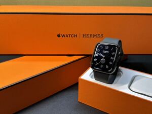 ★即決 美品 Apple Watch series6 HERMES 44mm ブラック ステンレス アップルウォッチ エルメス 黒 GPS+Cellular 914