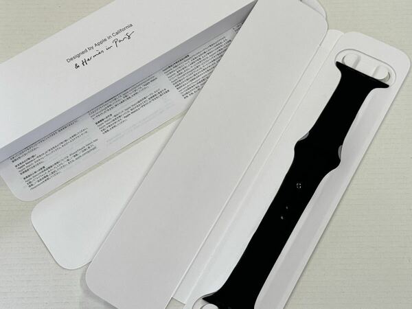 ☆未使用 即決 Apple Watch HERMES 黒 エルメス 限定 ブラックスポーツバンド 45mm 44mm 正規品 純正 アップルウォッチ 956