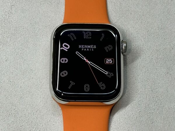 ☆即決 美品 バッテリー100 Apple Watch series6 HERMES 40mm アップルウォッチ エルメス GPS+Cellular ステンレス シリーズ6 013