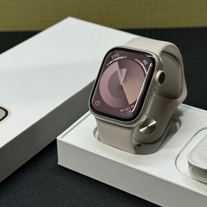 ☆即決 バッテリー98% Apple Watch series8 41mm スターライトアルミニウム アップルウォッチ GPS+Cellularモデル シリーズ8 017