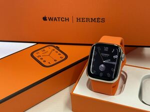 ☆即決 美品 バッテリー100％ Apple Watch series7 HERMES 41mm アップルウォッチ エルメス GPS+Cellular ステンレス 心電図 シリーズ7 026