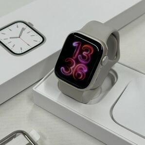 ☆即決 初めての方にもオススメ Apple Watch Series7 41mm スターライトアルミニウム アップルウォッチ GPSモデル 034