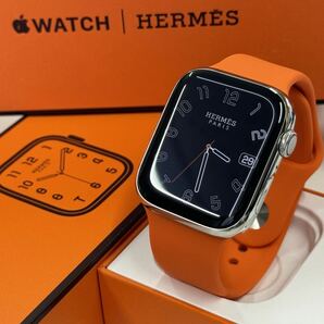 ☆最新 即決 美品 100% Apple Watch series9 HERMES 45mm アップルウォッチ エルメス GPS+Cellular シルバーステンレス シリーズ9 020