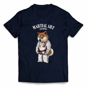 【柴犬 しばいぬ 柔道 柔道着 筋肉 筋トレ チャンピオン】Tシャツ メンズ 半袖