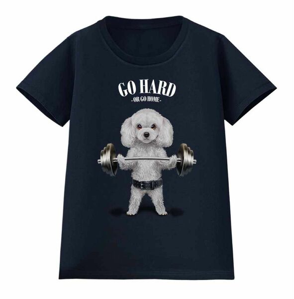 【筋トレ プードル 犬 いぬ】ダンベル Tシャツ メンズ レディース 半袖