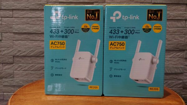 TP-Link Wi-Fi無線LAN中継器 RE205 433+300Mbps AC750デュアルバンド 2台